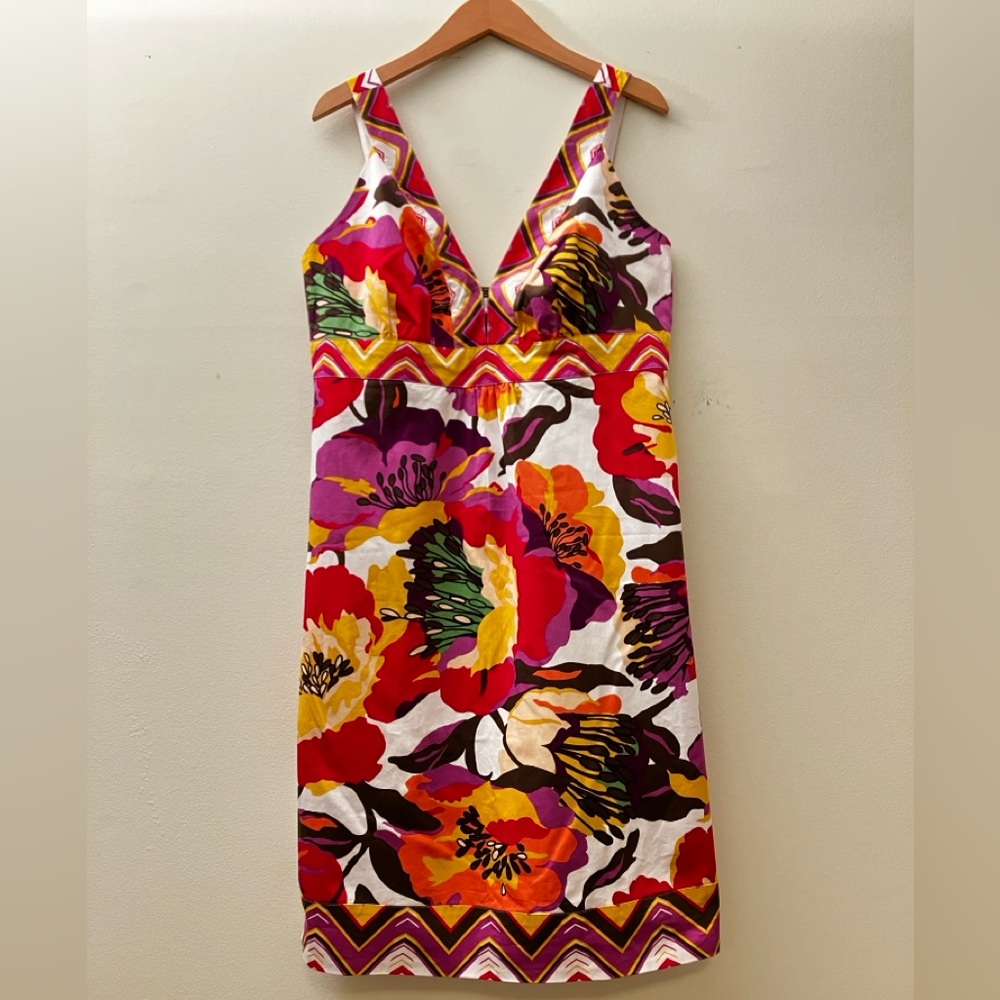 a.n.a Orange Red Sleeveless V-Neck Sundress